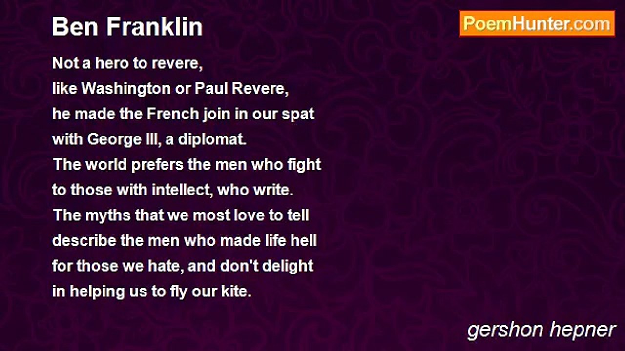 gershon hepner - Ben Franklin