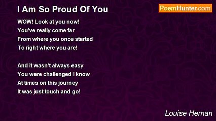 Louise Hernan - I Am So Proud Of You