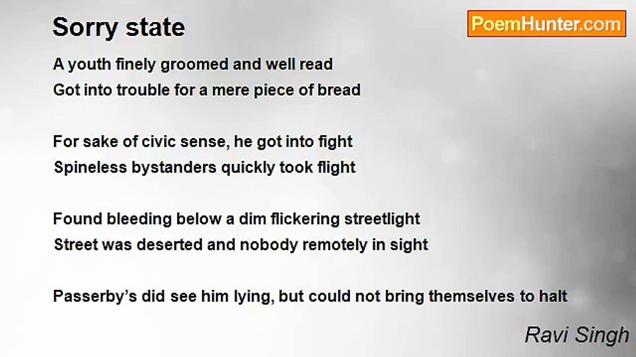 Ravi Singh - Sorry state
