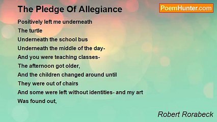 Robert Rorabeck - The Pledge Of Allegiance