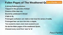 Parul Panthri - Fallen Pages of The Weathered Quran