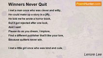 Lenore Lee - Winners Never Quit