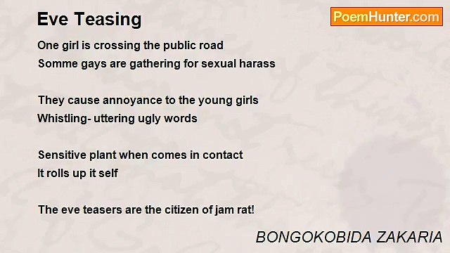 BONGOKOBIDA ZAKARIA - Eve Teasing