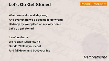 Matt Matherne - Let's Go Get Stoned