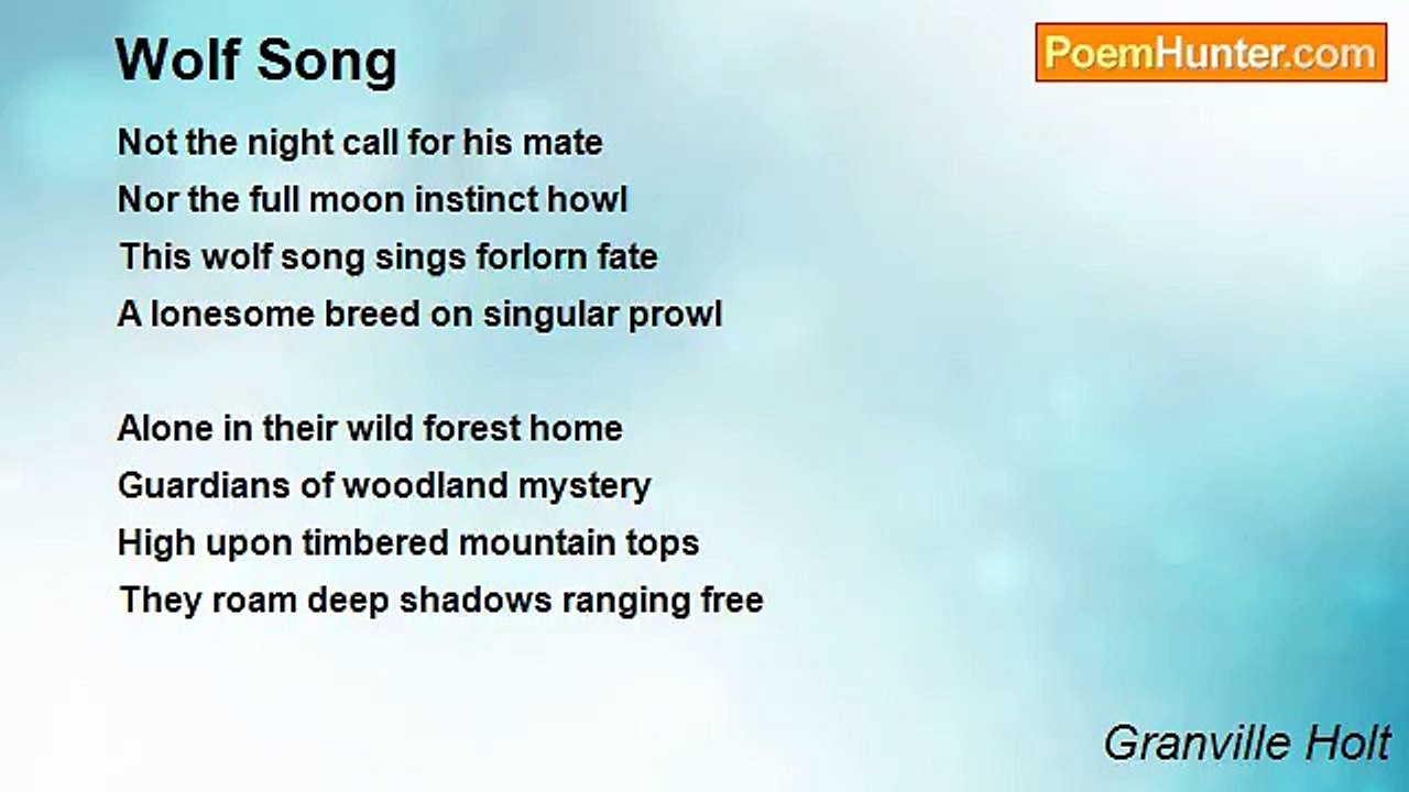 Granville Holt - Wolf Song