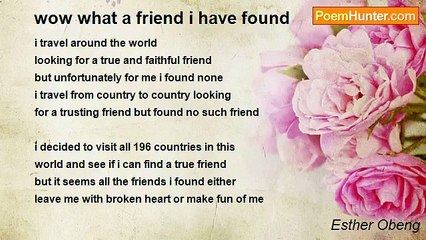 Esther Obeng - wow what a friend i have found