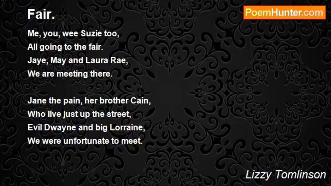 Lizzy Tomlinson - Fair.
