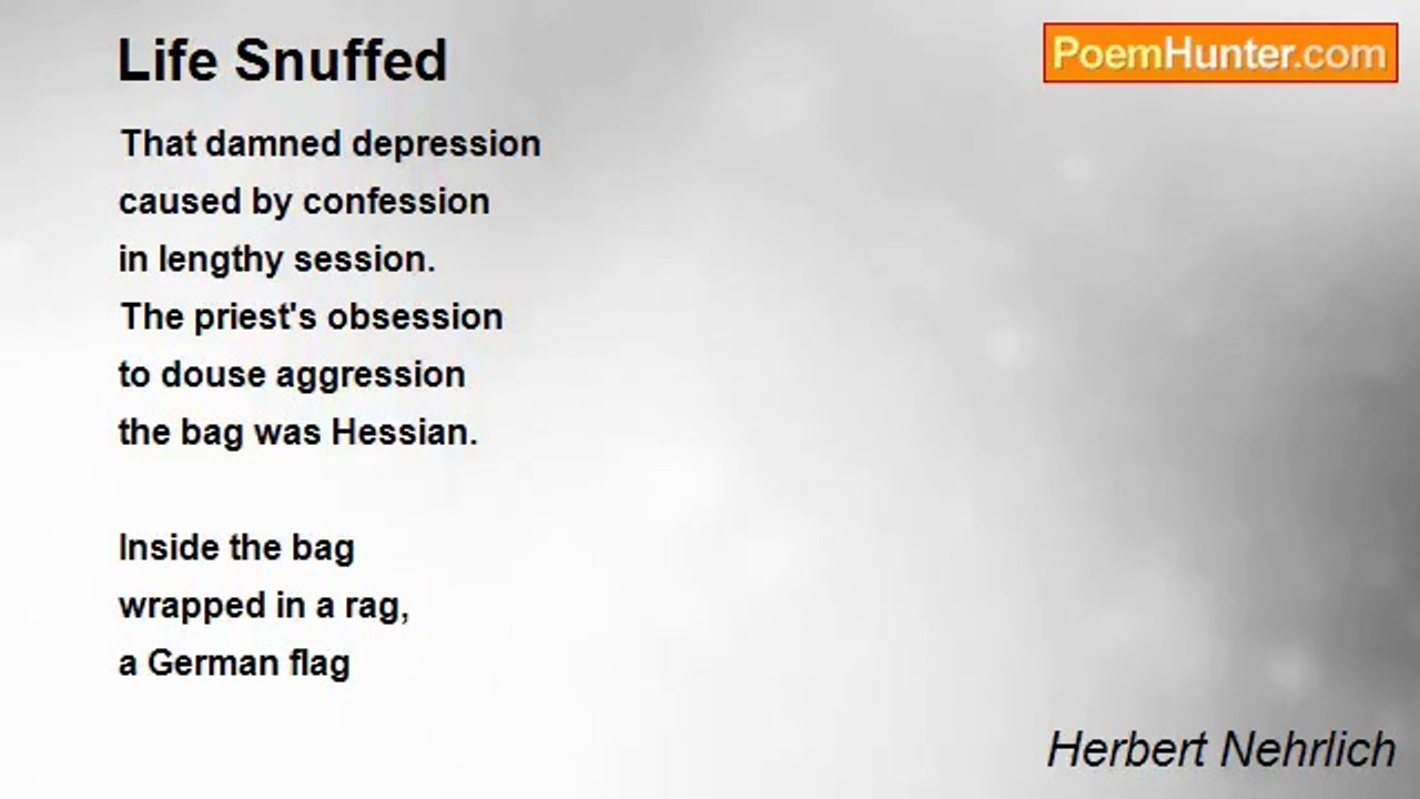 Herbert Nehrlich - Life Snuffed