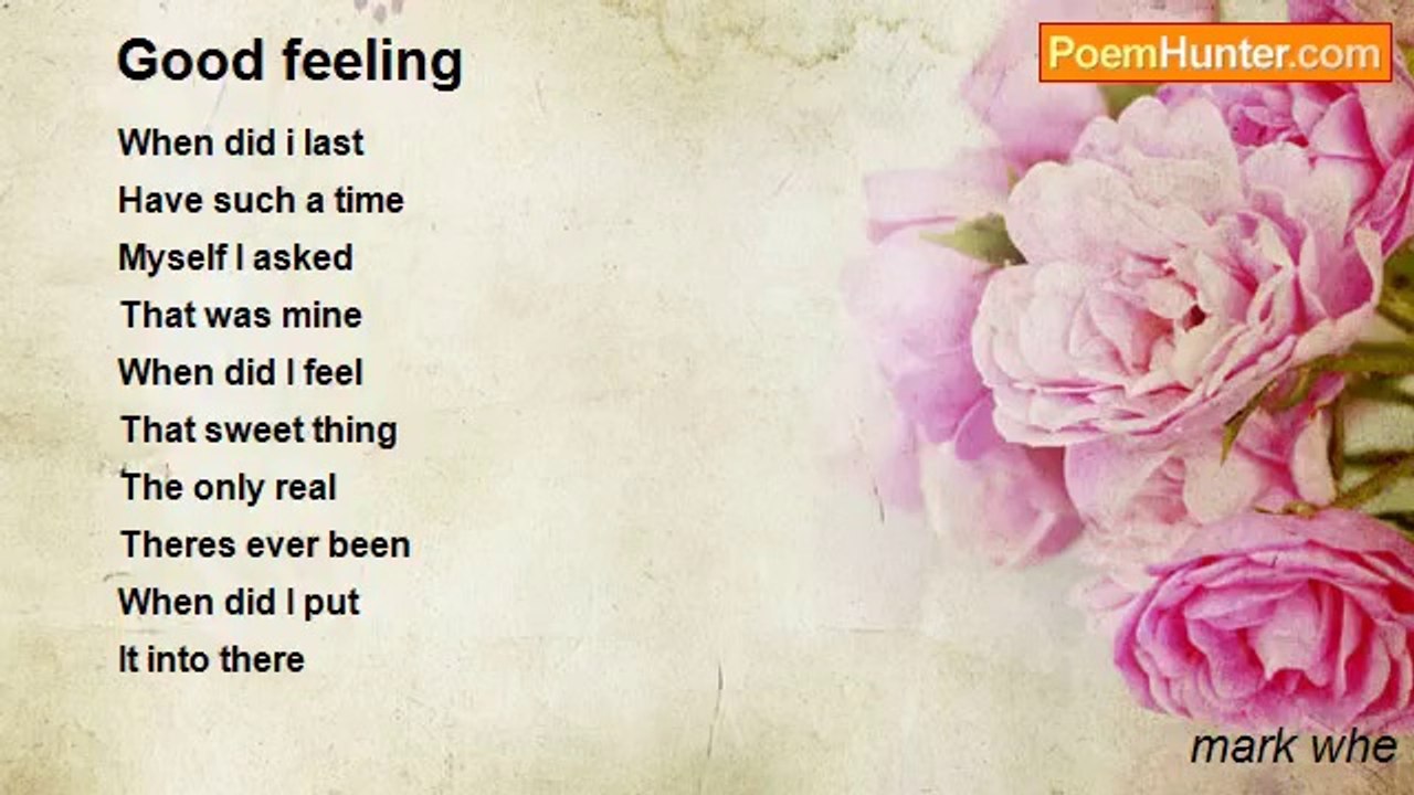 mark whe - Good feeling