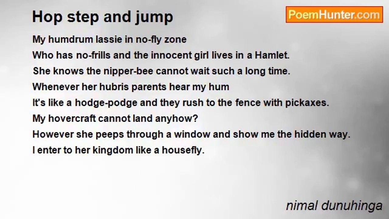 nimal dunuhinga - Hop step and jump