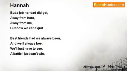 Benjamin A. Wellman - Hannah