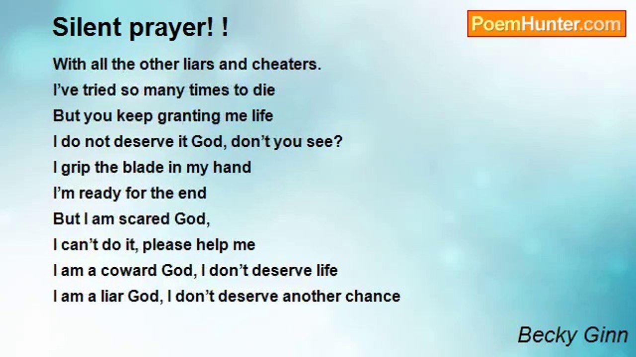 Becky Ginn - Silent prayer! !