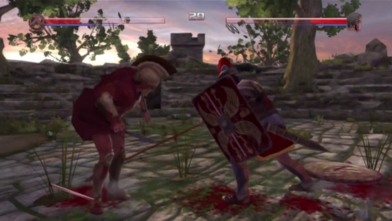 Spartan VS Centurion In A Deadliest Warrior The Game Battle / Match / Fight