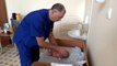 Russian doctor manipulating new born like a puppet!