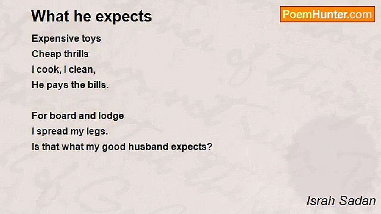 Israh Sadan - What he expects