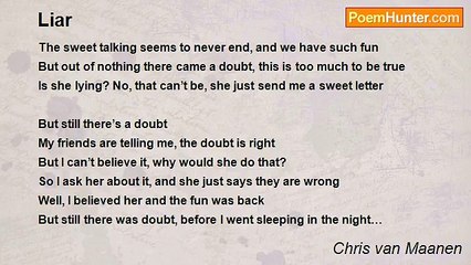 Chris van Maanen - Liar