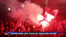 Tunisia Islamist leader hails 'democratic triumph' in polls