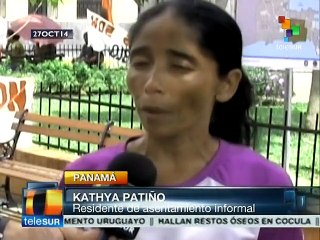 Panameños piden al gobierno les adjudique sus tierras y les dé casa