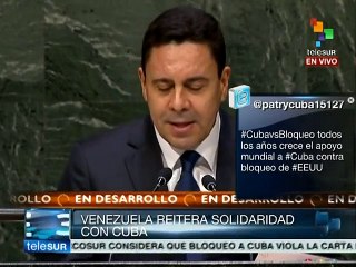 Venezuela sostiene que EE.UU. tiene una política inmoral