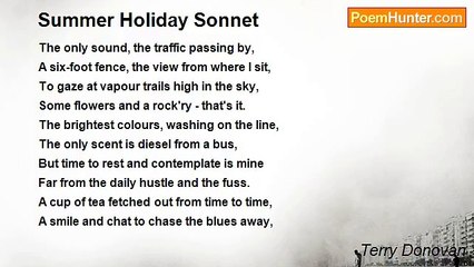 Terry Donovan - Summer Holiday Sonnet
