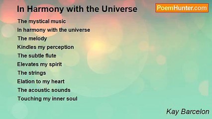 Kay Barcelon - In Harmony with the Universe