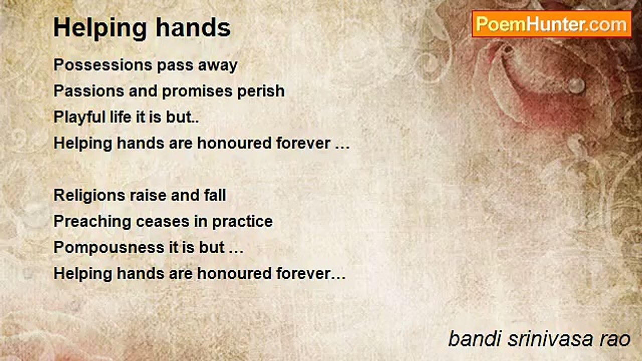 bandi srinivasa rao - Helping hands