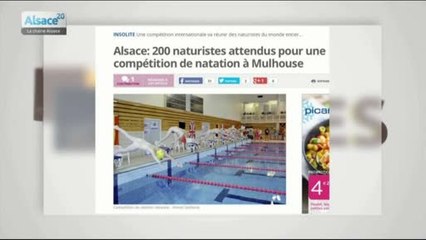 L'image du jour : un tournoi de natation naturiste à Mulhouse
