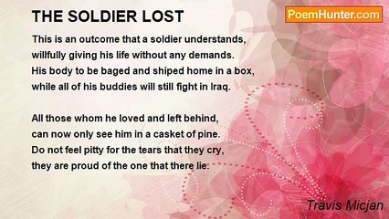 Travis Micjan - THE SOLDIER LOST