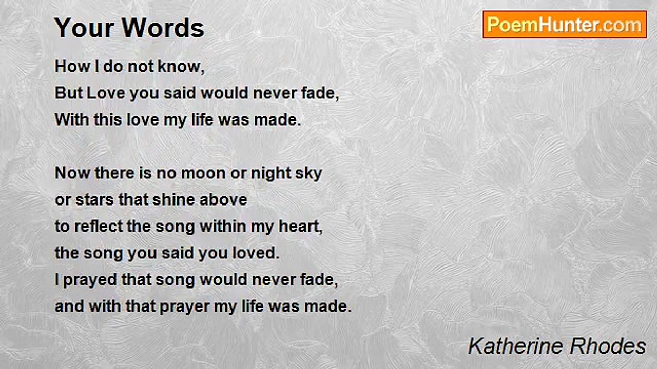 Katherine Rhodes - Your Words