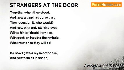 ARSHAJ GAIKWAD - STRANGERS AT THE DOOR