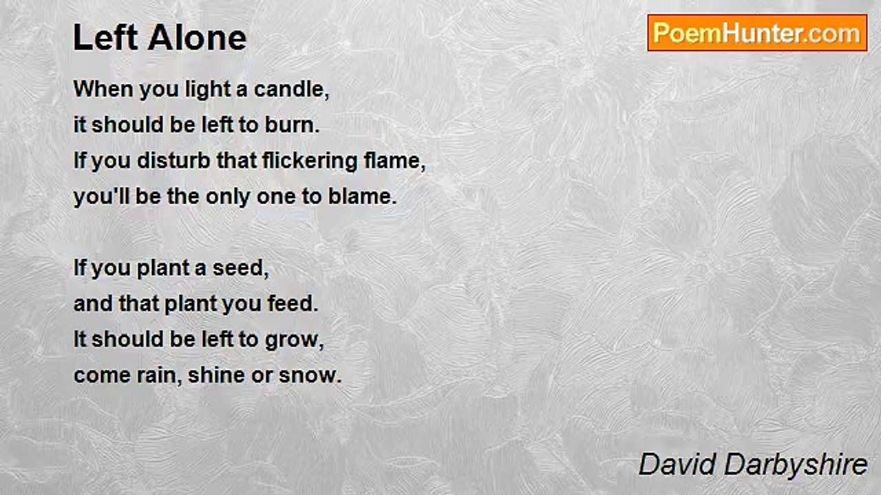 David Darbyshire - Left Alone