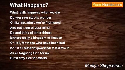 Marilyn Shepperson - What Happens?