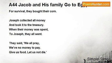Simple Simon - A44 Jacob and His family Go to Egypt