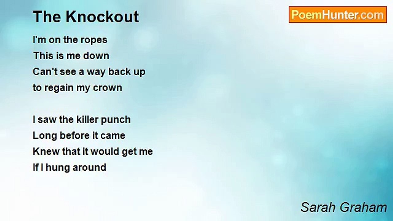 Sarah Graham - The Knockout