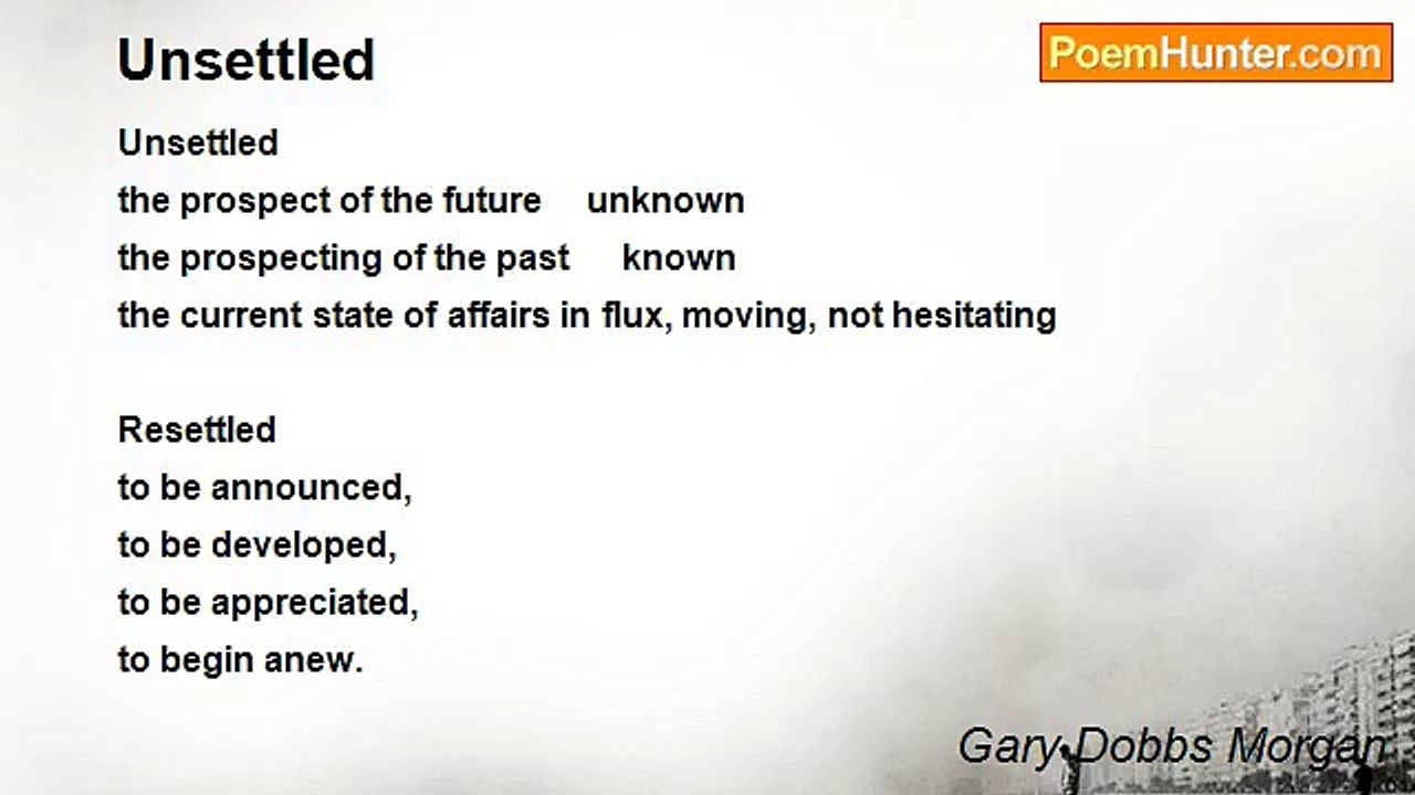 Gary Dobbs Morgan - Unsettled