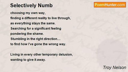 Troy Nelson - Selectively Numb