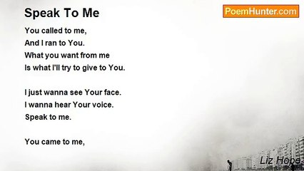 Liz Hope - Speak To Me