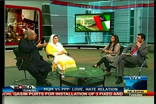PTV World Tonight Faisal rehman with MQM Tahir Mashhadi (28 Oct 2014)