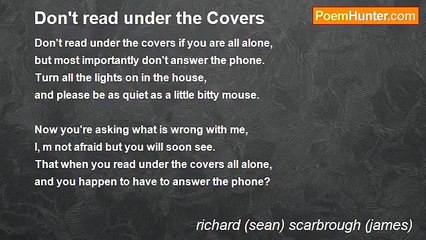 richard (sean) scarbrough (james) - Don't read under the Covers