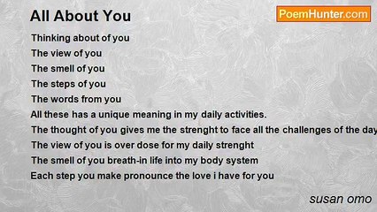susan omo - All About You