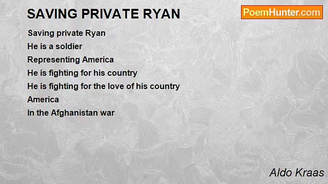 Aldo Kraas - SAVING PRIVATE RYAN