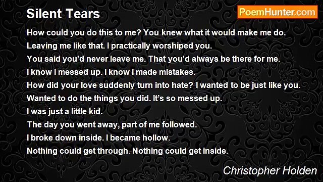 Christopher Holden - Silent Tears