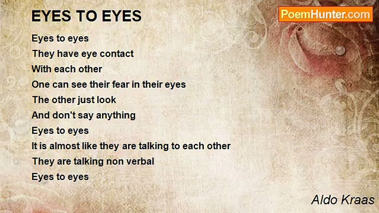 Aldo Kraas - EYES TO EYES