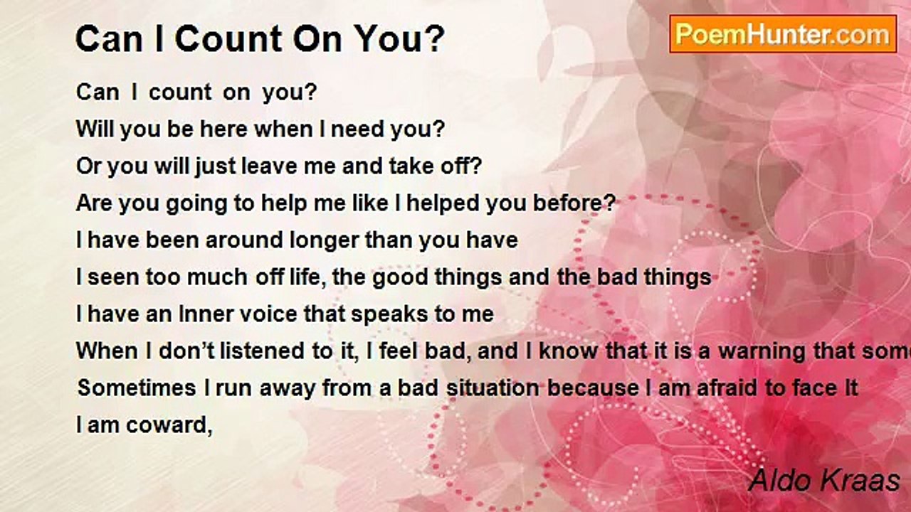 Aldo Kraas - Can I Count On You?