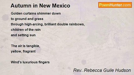 Rev. Rebecca Guile Hudson - Autumn in New Mexico