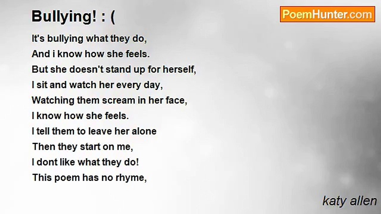 katy allen - Bullying! : (