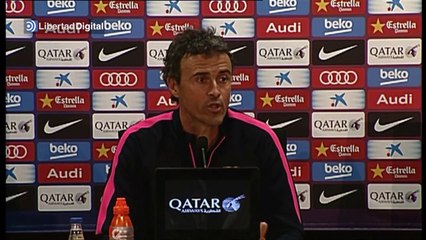 Luis Enrique: "Si a Mathieu le sorprende jugar de lateral, apaga y vámonos"