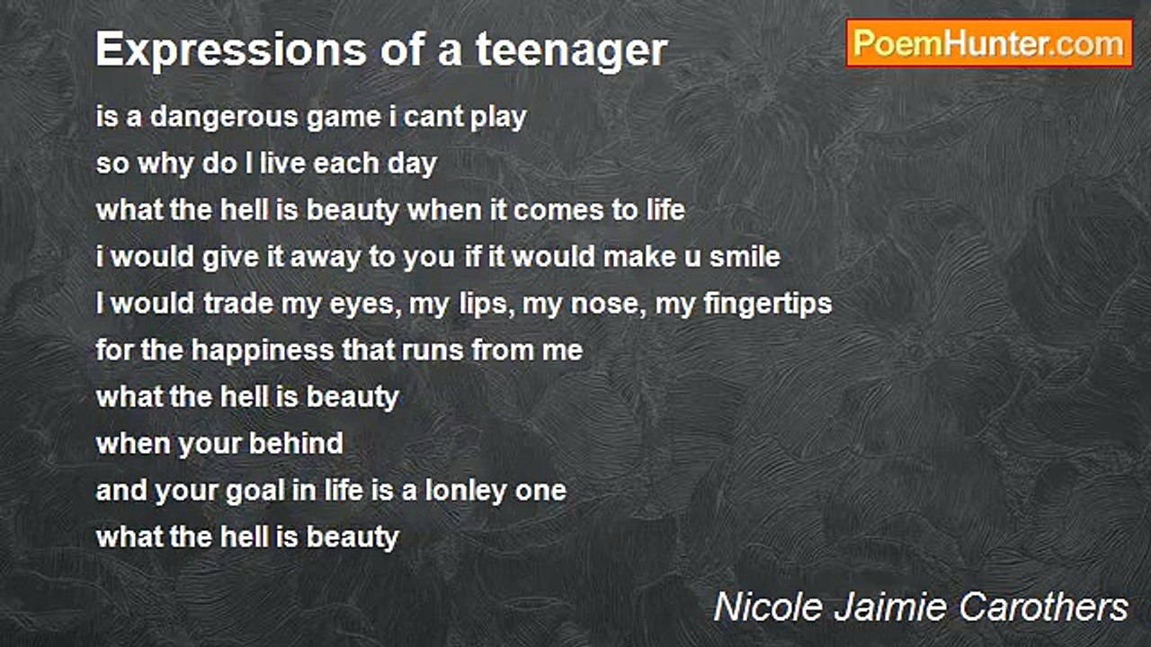 Nicole Jaimie Carothers - Expressions of a teenager