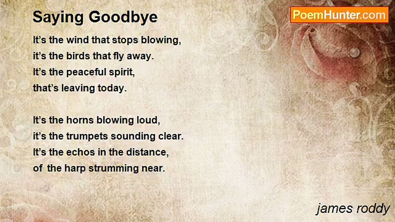 james roddy - Saying Goodbye
