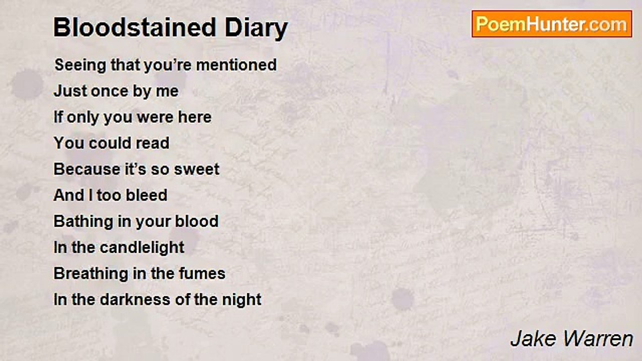 Jake Warren - Bloodstained Diary